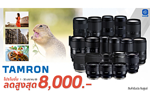 Tamron | TAMRON BIG LENS SALE ลดสูงสุด 8,000 บาท พร้อมผ่อน 0% สายถ่ายห้ามพลาด! | 1-31 January 69