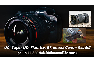 UD, Super UD, Fluorite, BR ในเลนส์ Canon คืออะไร? ดูสเปก RF / EF ยังไงให้เลือกเลนส์ได้ตรงงาน