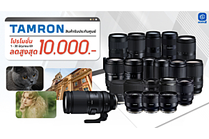 Tamron | TAMRON BIG LENS SALE ลดสูงสุด 10,000 บาท พร้อมผ่อน 0% สายถ่ายห้ามพลาด! | 1-30 June 69