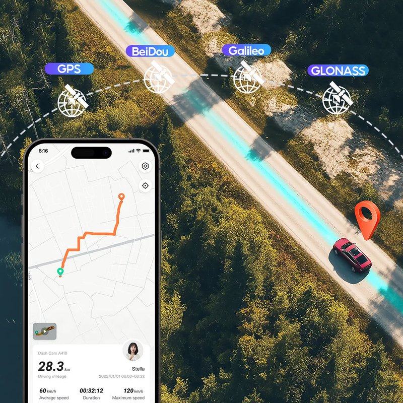 70mai Dash Cam A410 2.5K HDR กล้องติดรถยนต์ by in - EC MALL