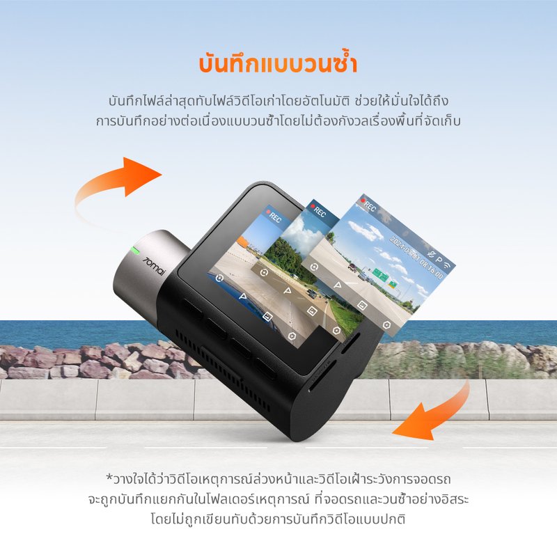 70mai Dash Cam A510  กล้องติดรถยนต์ by  in  - EC MALL