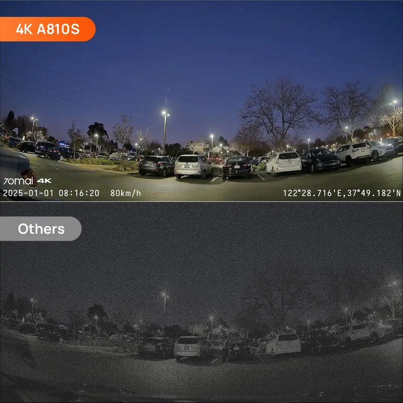 70mai Dash Cam A810S 4K กล้องติดรถยนต์ by  in  - EC MALL