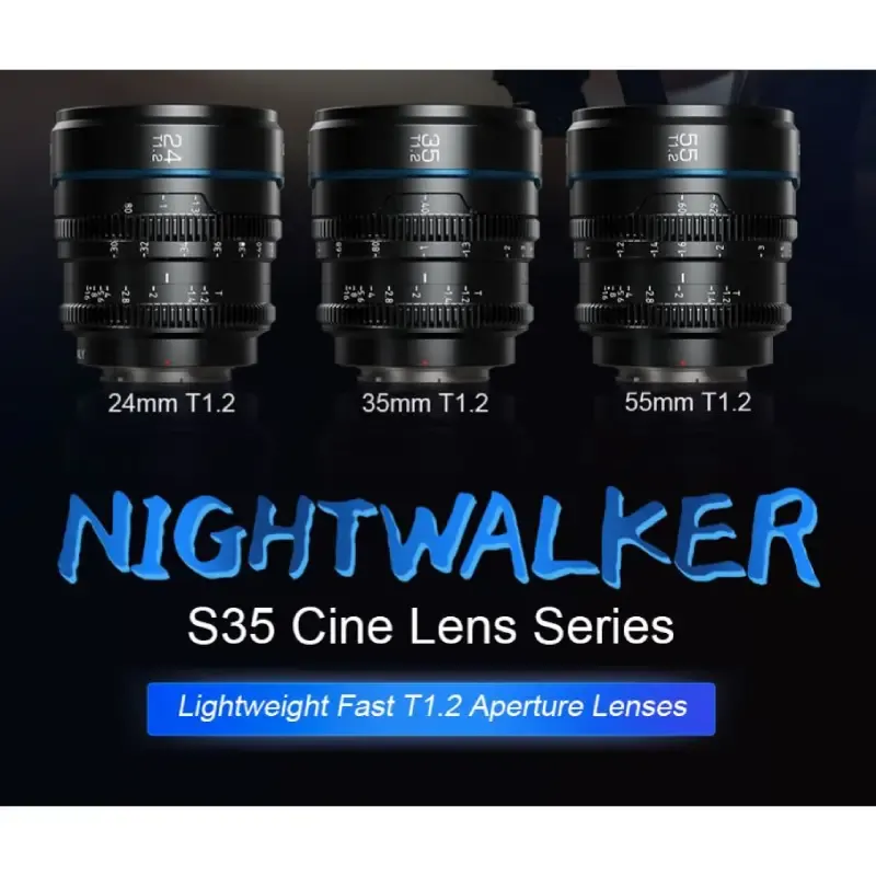 Sirui Nightwalker T1.2 S35 เลนส์ชุด 24/35/55mm ราคาคุ้มค่า