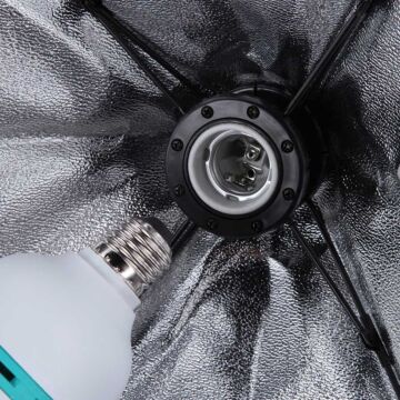 ชุดไฟสตูดิโอ Light Softbox 50x70cm With E27 1 Holder+Light Stand (200-210cm)