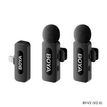Boya BY-V1 / V2 (V2.0) Ultracompact 2.4GHz Wireless Microphone System