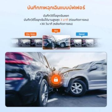 70mai Dash Cam A410 2.5K HDR กล้องติดรถยนต์