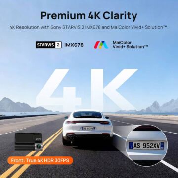 70mai Dash Cam A810S 4K กล้องติดรถยนต์