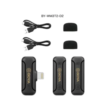 Boya BY-WM3T2-D1 / BY-WM3T2-D2 Mini 2.4GHz Wireless Microphone