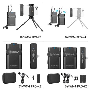 Boya BY-WM4 Pro Wireless Microphone For Smartphone (ชุด K3/K4/K5/K6)