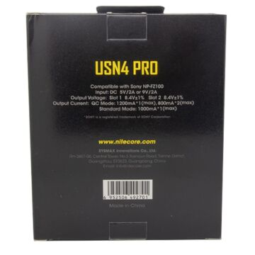 Battery Charger Nitecore USN4 Pro Charger For Sony NP-FZ100