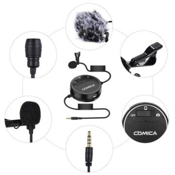 Comica SIG.LAV V03 Omni-Directional Video Lavalier Microphone for Camera &amp; Smartphone