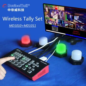 Device Well MD1010+MD1011 Wireless Tally Light Transmitter