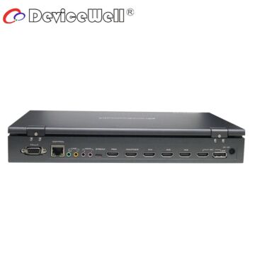 DeviceWell HDS9125P 5-Channel 4HDMI+1DP Inputs HDMI Live Stream Video Switcher