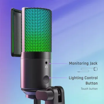 FIFINE K669 Pro3 USB Condenser RGB Desktop Microphone