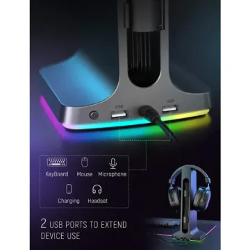 FIFINE S3 RGB Headphone Stand