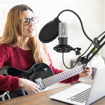 FIFINE T670 Condenser Microphone & Audio Jack Set