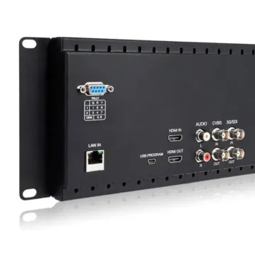 FeelWorld D71 Dual 7" 3 RU Rackmount 3G-SDI/HDMI LCD Monitor