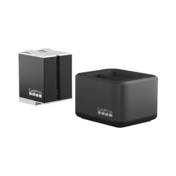 GoPro Dual Battery Charger + 2 Enduro Batteries for HERO9/10/11/12 Black