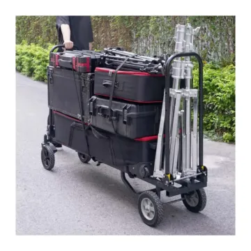 Greenbull Portable Video Production Camera Cart C60 รถเข็นกองถ่ายแบบพับเก็บได้สำหรับจัดเก็บอุปกรณ์ถ่ายทำภาพยนตร์กองถ่าย