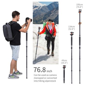 K&F Concept T254A4+BH-28L Aluminium Tripod Kit