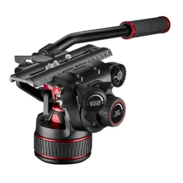 Manfrotto Nitrotech 612 Video Head and Aluminum Twin Leg Tripod with Ground Spreader