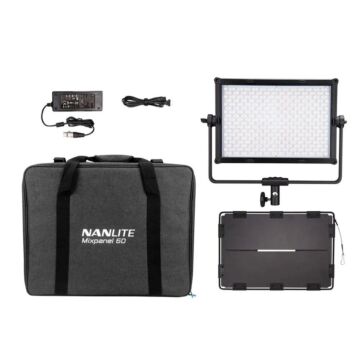 Nanlite MixPanel 60 RGBWW Panel light, 60W, 2700K-7500K, with DMX