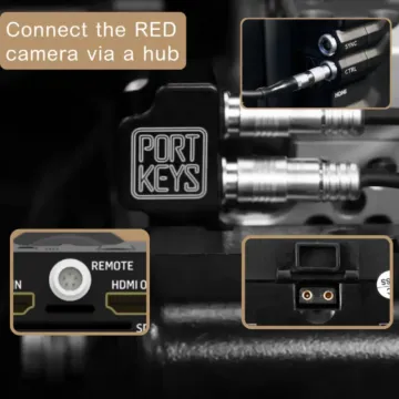 Portkeys OEYE 4K 3G-SDI/HDMI EVF With RED Camera Menu Control