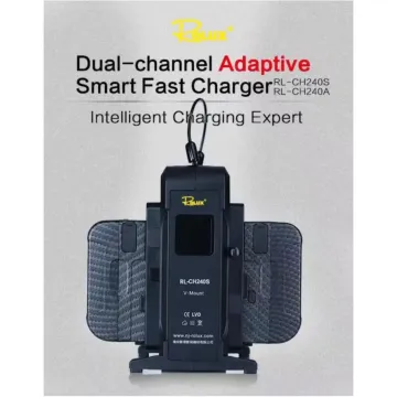 Rolux RL-CH240S 2Ch Adaptive Smart Fast Charger