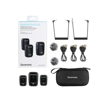 Saramonic Blink500 Pro X Q10,Q20 2.4GHz Dual-Channel Wireless Microphone System