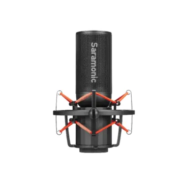 Saramonic SR-BV4 Supercardioid Large-Diaphragm Condenser Microphone with Shockmount &amp; Pop Filter