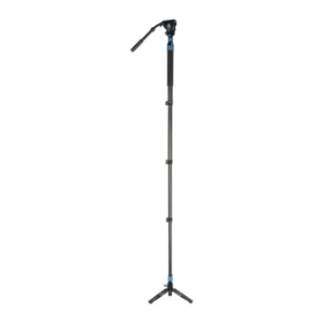 Sirui P-424FS / P-424FL 4 Sections Carbon Fiber Monopod With VA-10 Fluid Head