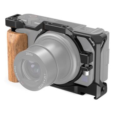 SmallRig 2937 Cage with Wooden Handgrip for Sony ZV1