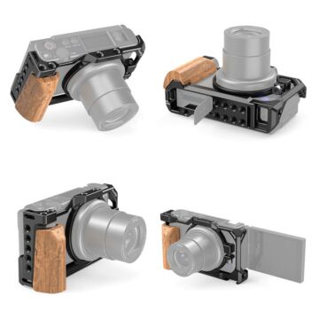 SmallRig 2937 Cage with Wooden Handgrip for Sony ZV1