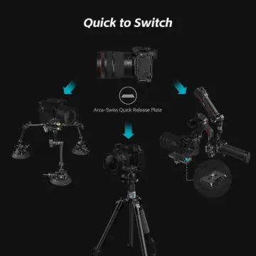 SmallRig 3565 4-Arm Suction Cup Camera Mount Kit SC-15K