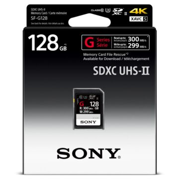 SD Sony 128GB SF-G Series UHS-II SDXC ( 300 MB/s /299MB/s )
