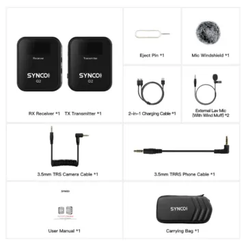 Synco WAir-G2-A1 Digital 2.4 GHz Wireless Microphone