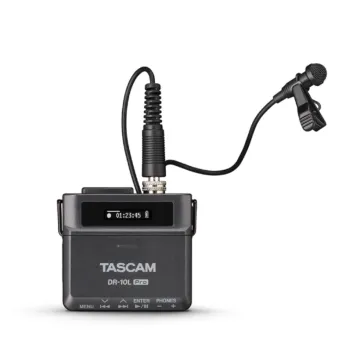 Tascam DR-10L Pro Ultra-compact 32-bit Float Audio Field Recorder With Lavalier Mic