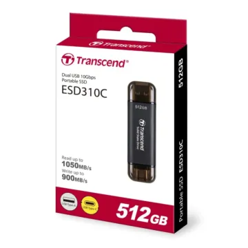Transcend ESD310C Portable SSD Solid State Drive USB Type-A ,USB Type-C