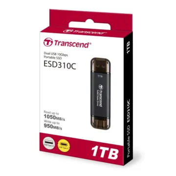 Transcend ESD310C Portable SSD Solid State Drive USB Type-A ,USB Type-C
