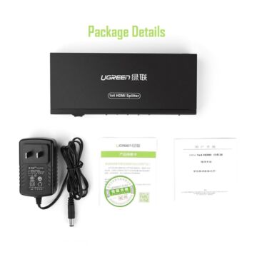 UGREEN 40202 1X4 HDMI Amplifier Splitter