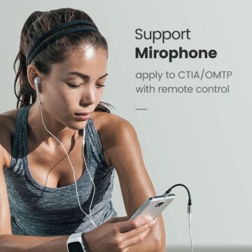 Ugreen 30632 Adapter Type C To 3.5mm Female (10cm) Headphone Jack Adapter