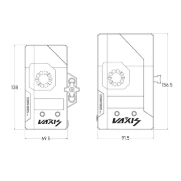 Vaxis Storm 1000s Kit Zero Delay Wireless Video Transmission ( 1TX  / 1RX V-MOUNT)