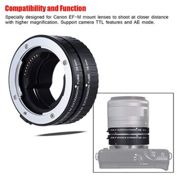 Viltrox DG-EOS M  Automatic Macro Extension Tube Set