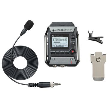 Zoom F1-LP Field Recorder With Lavalier Microphone