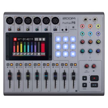 Zoom PodTrak P8 Portable Multitrack Podcast Recorder