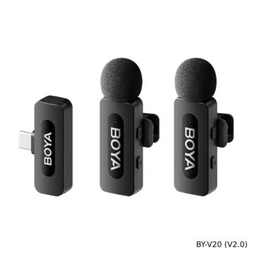 Boya BY-V10 / V20 (V2.0) Ultracompact 2.4GHz Wireless Microphone System