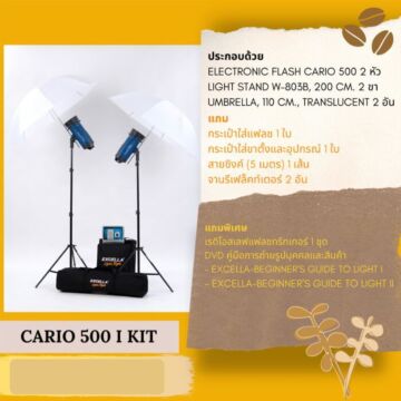 EXCELLA Cario 500 I Kit ชุดแฟลชสตูดิโอ