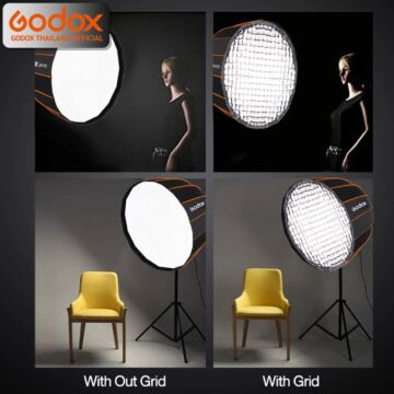 Godox Softbox QR-P70G Quick Release Parabolic Softbox 70cm. With Grid - Bowen Mount (QR-P70)