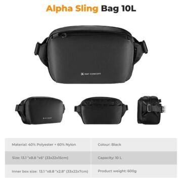 K&F Concept Aipha Camera Sling Bag 10L Photography Shoulder Bag (KF13.157)