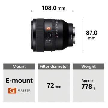 Sony FE 50mm f/1.2 GM Lens